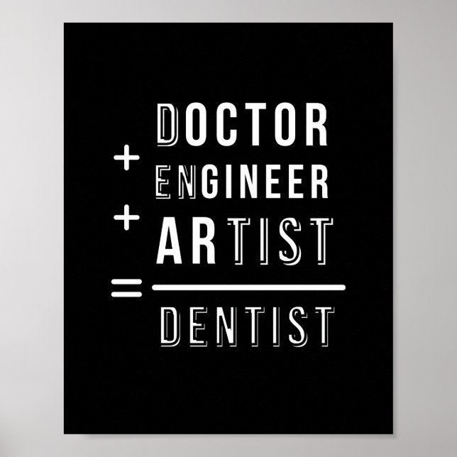 Poster citação do dentista engenheiro (Frente)