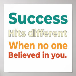 Poster Citação do empreendedor motivador de Retro-Success