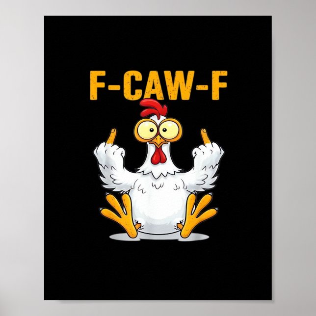 Poster Citação do Meme do Galo Clássico (Frente)