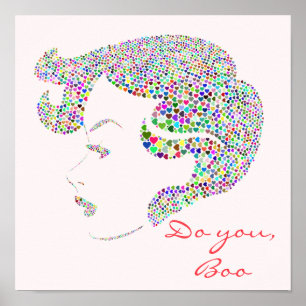 Poster Citação do poder da menina Glam Girl