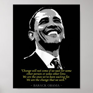 Poster Citação do Presidente Barack Obama