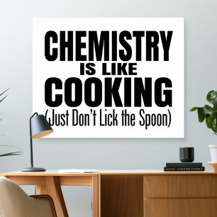 Poster Citação do Professor de Química Engraçado