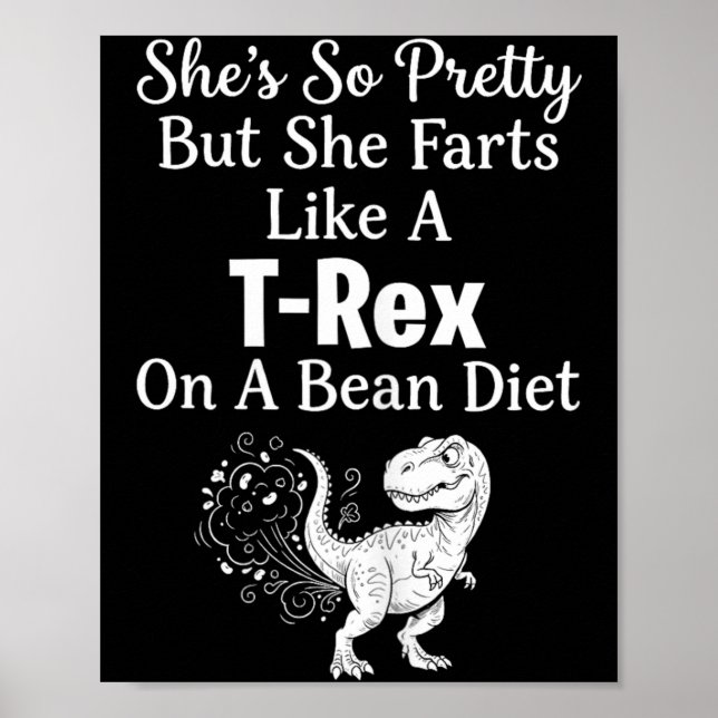 Poster Citação do Saurus de Humor Sarcástico Engraçado (Frente)