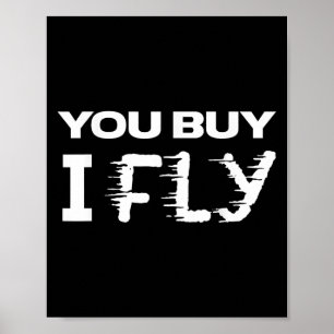 Poster Citação Engraçada - Comprar Que Voe