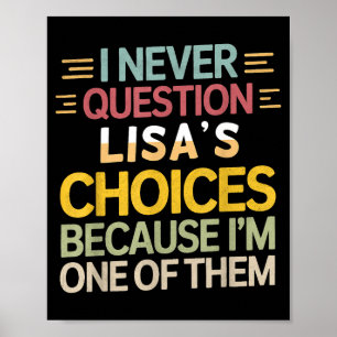 Poster Citação engraçada de relacionamento Nunca question