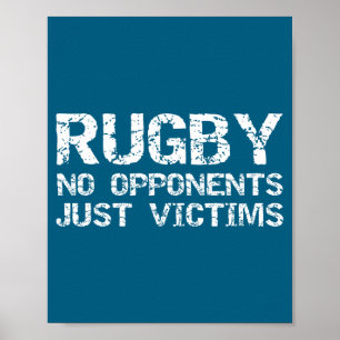 Poster Citação engraçada de Rugby para homens Rugby Sem O