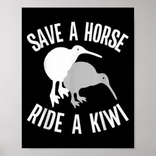Poster Citação engraçada do meme Kiwi da Nova Zelândia Sa