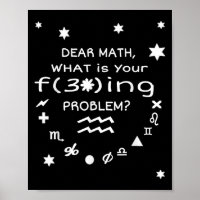 Citação engraçada e sarcástica Dear Math para mulh