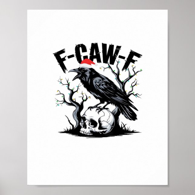 Poster Citação engraçada essencial F-Caw-F (Frente)