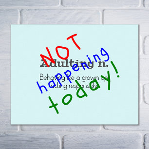 Pôster Citação engraçada não adulta