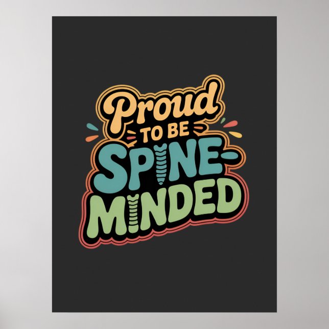 Poster Citação Engraçado do Chiropractor Gift Spine Healt (Frente)