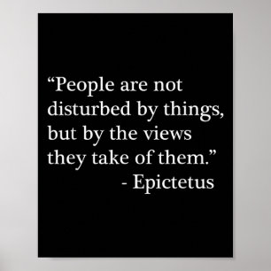Poster Citação Estática Da Visão Filosófica Epictetus De