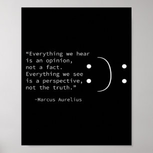 Poster Citação Estática De Marcus Aurélio, Stoicismo Filo