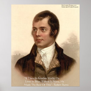 Pôster Citação Famosa de Robert Burns