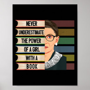 Poster Citação Feminista Ruth Bader Ginsburg Rbg Menina C