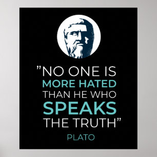 Poster Citação Filosofia de Platão Truth