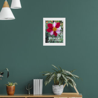 Poster Citação Floral Floresça Onde Você Está Plantado