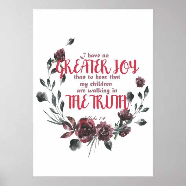 Poster Citação Inspiracional de Dia de as mães Verso bíbl (Frente)