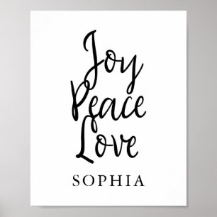 Poster Citação Inspiracional do Amor pela Paz