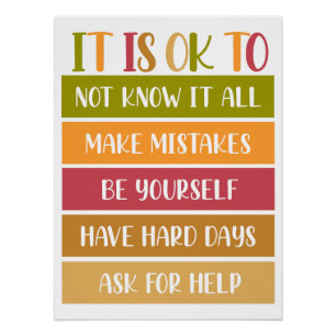 Pôster Citação Inspiradora de Bem-Estar