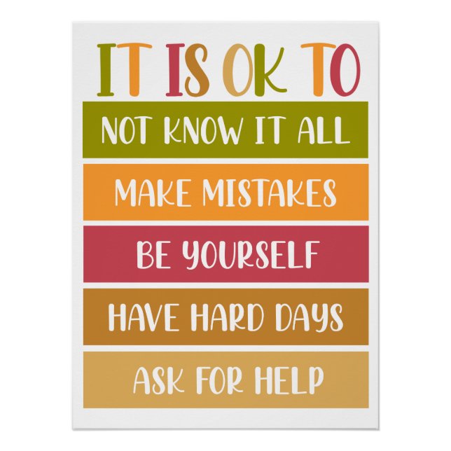 Pôster Citação Inspiradora de Bem-Estar (Frente)