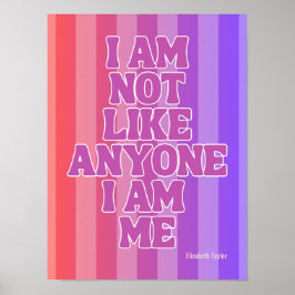 Poster Citação Inspiradora Elizabeth Taylor Self Love