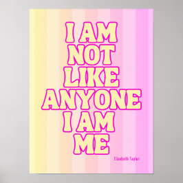 Poster Citação Inspiradora Elizabeth Taylor Self Love