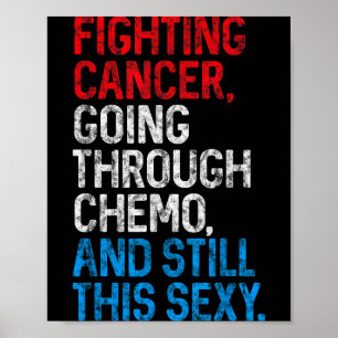 Poster Citação Inspiradora Lutador Contra Câncer Engraçad