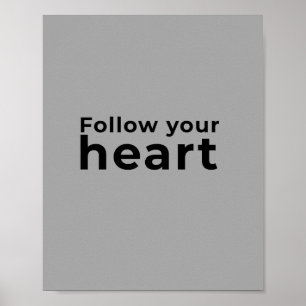 Poster Citação inspiradora minimalista cinza