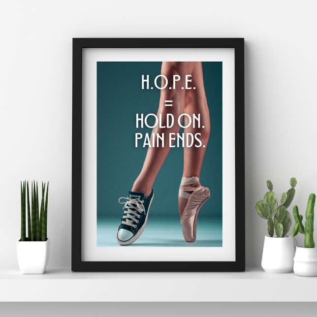 Poster Citação inspiradora para o bailarino Esperança (Criador carregado)