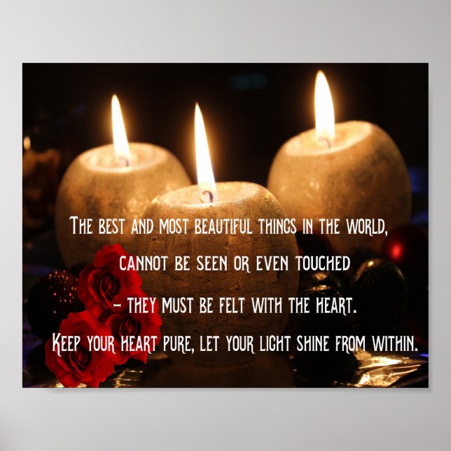 Pôster Citação inspiradora sobre a vida e a felicidade (Frente)