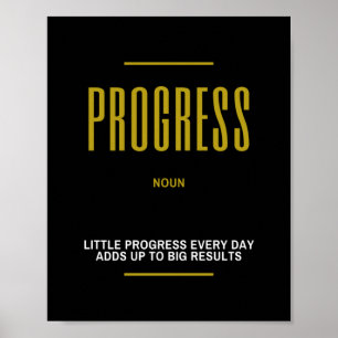 Poster Citação Inspirativa em Andamento