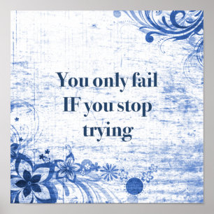 Pôster Citação Inspirativa   Motivação Não Desistir