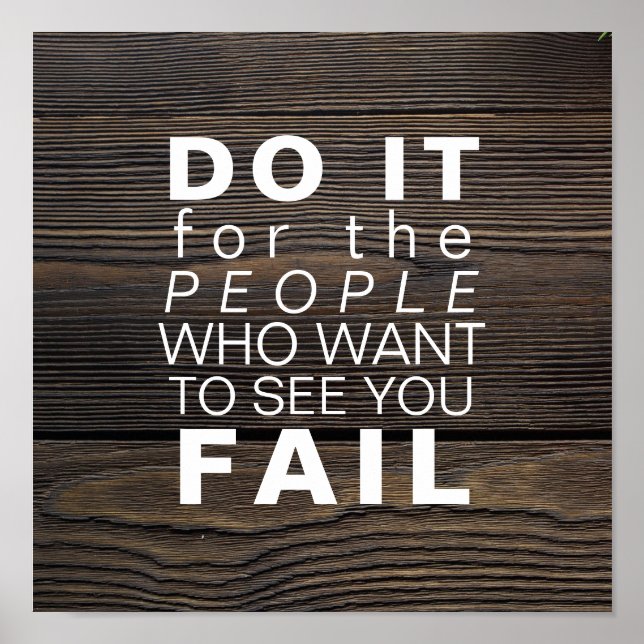 Pôster Citação Inspirativa | Objetivos Motivacionais de S (Frente)