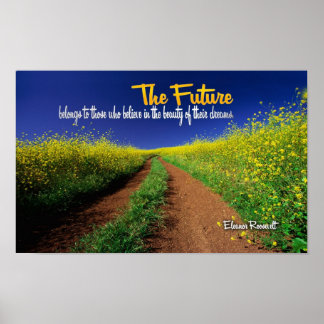 Pôster Citação Inspirativa por Eleanor Roosevelt