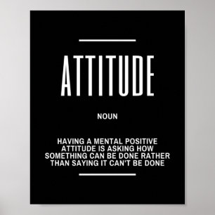 Poster Citação Inspirativa sobre uma atitude positiva
