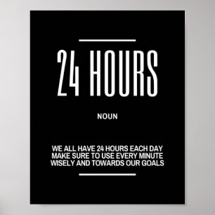 Poster Citação Inspirativa Sobre Usar Nosso Tempo De Fo