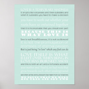 Poster Citação Mandolin do Capitão Corelli