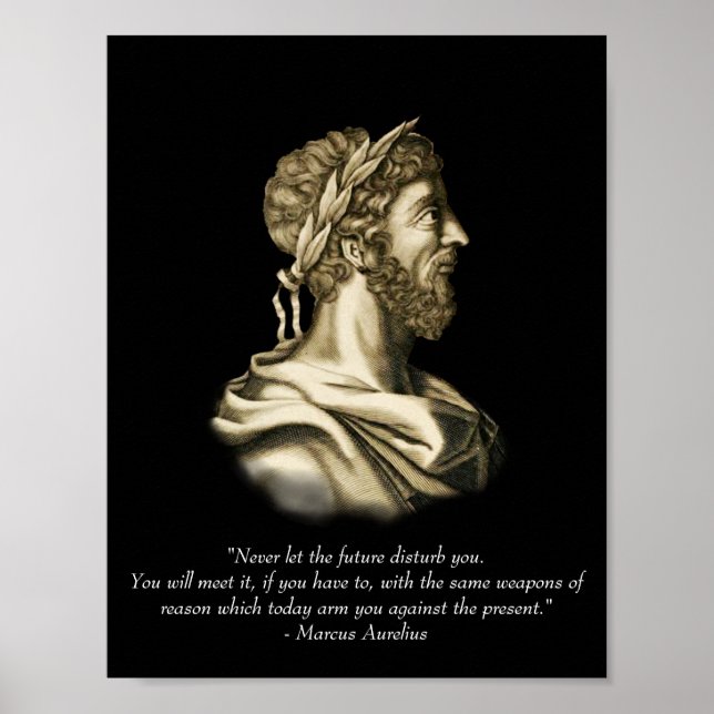 Poster Citação Marcus Aurelius (Frente)