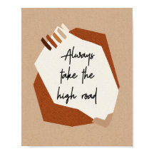 Citação Motivacional Abstrato Moderno Boho