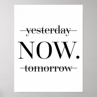 Pôster Citação Motivacional AGORA