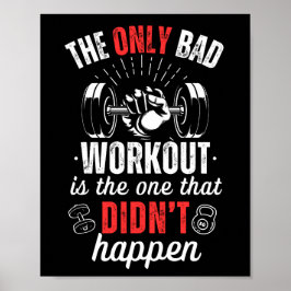 Poster Citação motivacional do Gym Workout de malhação, E