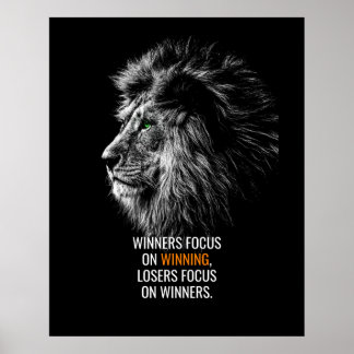 Poster Citação Motivacional do Lion