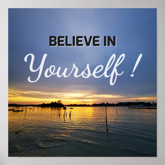 Poster Citação motivacional e inspiradora (Frente)