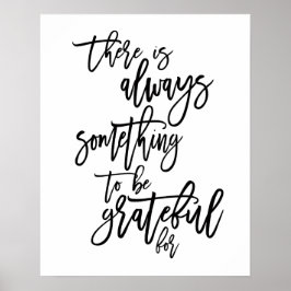 Poster Citação Motivacional Grata Preta