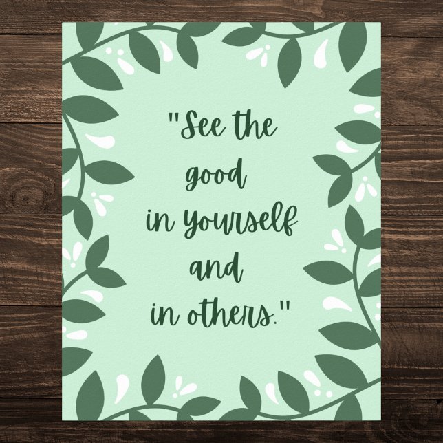 Poster Citação Motivacional Inspirada Na Natureza (Criador carregado)