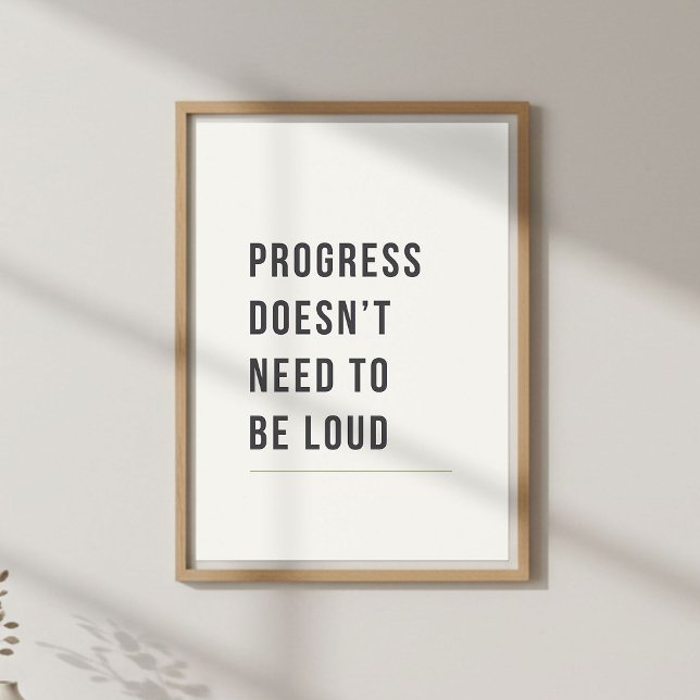 Poster Citação Motivacional Mínima e Calma (Criador carregado)