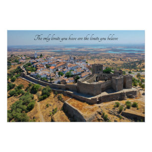 Pôster Citação Motivacional - Monsaraz, Portugal