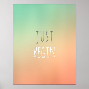 Pôster citação motivacional positiva pintada design