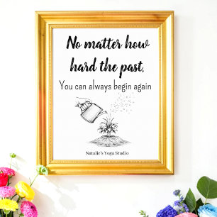 Poster Citação Motivacional Sucesso Saúde Mental